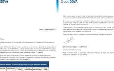 BBVA se aviene a devolver por primera vez las cláusulas suelo previas a mayo de 2013