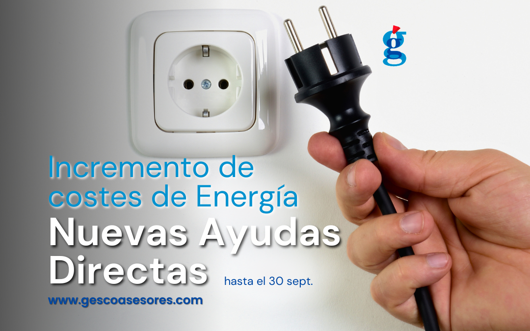 AYUDAS DIRECTAS POR INCREMENTO DE COSTES DE ENERGÍA